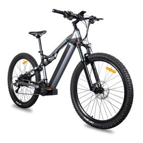Red 500W Electric Ebike - 27.5 Inch Electric Mountain Bicycle 48V 27 Speed - Bafang Motor (Option: Gray)
