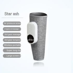 Automatic Heating Kneading Leg Massage Machine (Option: Single Leg Gray-English Manual)