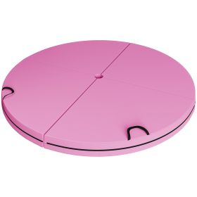 Foldable Crash Mat, Pole Padding with Carrying Handles and EPE Foam for Dance Training and Exercise, Pink (Option: Pink-770x770x380 mm)