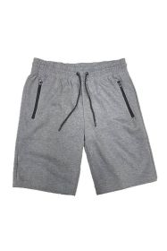 COTTON BLEND LOUNGE SWEAT SHORTS (Color: CHARCOAL, size: S)