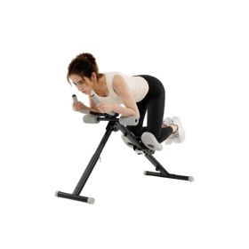 Exercise Equipment Foldable Adjustable Abdominal Trainer (Color: Black, Type: Exercise Machines)